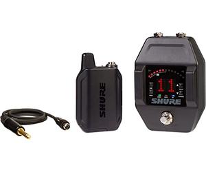 Shure GLXD16+ Dual Band Pro Digital Wireless System - Perfect for Guitar and Bass - 12-Hour Battery Life, 100 ft Range | Includes WA305 Premium Guitar Cable with 1/4" Jack & Guitar Pedal Receiver