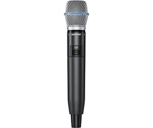Shure GLXD2+/B87A Handheld Wireless Transmitter with BETA 87A Vocal Mic Capsule and SB904 Battery (12-hour life) - for use with GLX-D+ Dual Band Wireless Microphone Systems (Receiver Sold Separately)