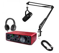 Shure MV7X XLR Podcast Microphone with Focusrite Scarlett Solo (3rd Gen)