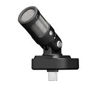 Shure MV88 USB-C Microphone, For iPhone & Android recording and vlogging, with Auto Level Mode, Real-Time Denoiser, and Four Polar Patterns - Black