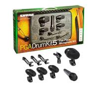 Shure PG ALTA 5-Piece Drum Microphone Kit for Performing and Recording Drummers - Includes Mics, Mounts and Cables with Options for Kick Drum, Snare and Tom (PGADRUMKIT5)