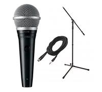 Shure PGA48 Cardioid Dynamic Vocal Microphone with XLR to Jack Cable Bundle