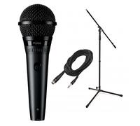 Shure PGA58 Cardioid Dynamic Vocal Microphone with XLR to Jack Cable Bundle