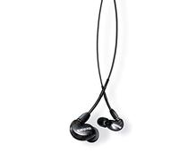Shure SE215 PRO Wired Earbuds - Professional Sound Isolating Earphones, Single Dynamic MicroDriver, Secure Fit In Ear Monitor, plus Carrying Case and Fit Kit - Black (SE215-K)