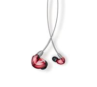 Shure SE535LTD Over the Ear Earphones, Sound Isolating with Triple High Definition MicroDrivers, Spacious Sound + Rich Bass, 3.5mm Cable - Red