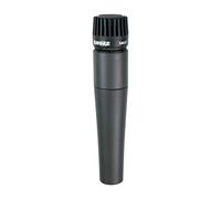 Shure SM57 Cardioid Dynamic Instrument Microphone with Pneumatic Shock Mount, A25D Mic Clip, Storage Bag, 3-pin XLR Connector, No Cable Included (SM57-LCE), Black