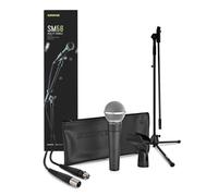 Shure SM58 Dynamic Vocal Mic Quality Bundle with K&M Stand and Sommer Cable