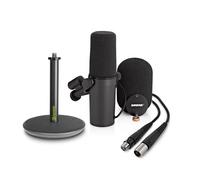 Shure SM7B Microphone with Gravity Table Top Stand and Cable