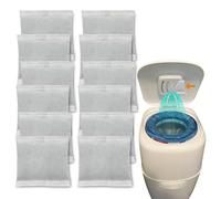 ShuRex 12 Pack Diaper Pail Carbon Filters for Playtex Diaper Genie Complete and Expressions Pail, Charcoal Odor Absorbing Bags for Diaper Genie Diaper Pails with Built-in Odor Controlling Compartment