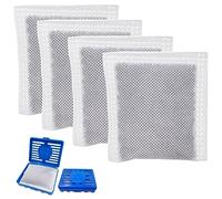 Shurex 4 Pack Replacement Charcoal Filters Refill Pads for Catit Magic Blue Cat Litter Box Air Purifier