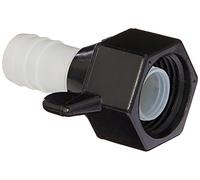 Shurflo 244-2926 Barb Straight Wingnut Swivel Adapter, Black, 1 Count (Pack of 1)