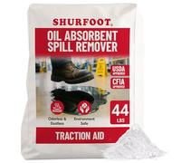 SHURFOOT 44lb Non-Slip Oil Absorbent - Provides Ice Traction & Vapor Suppression - Spill Control for Blood, Water & Oils - USDA Approved - Floor Dry Absorbent Odorless - Fire-Safe & Dustless