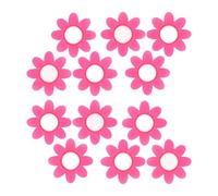 Shurhome 12Pcs Flower Shape Silicone Tennis String Dampener Racket Damper Shock Absorbers for Racket and String Vibrations Dampener Squash Shock Absorbers