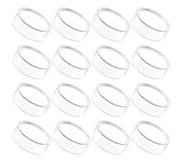 Shurhome 16Pcs Display Stands Clear Small Round Baseball Rings Stands Sphere Baseball Holder Enduring Softball Display Holder