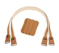 Shurhome 1Pair PU Leather Bag Handles Suitable for Commuters Handbag Sew on Bags Purse Making and Shoulder Accessories Easy Install Strap