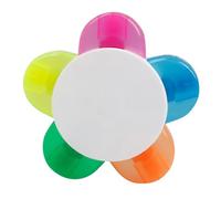 Shurhome 1PC Bright Highlighters Smooth Writing Petal Design Colorful Markers for Artists Kids School Supplies Study Tool Bright Fluorescent Highlighter Pen