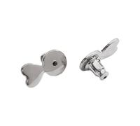 Shurhome 2 Soft Silicone Earring Lift Enhancers for Sagging Ears, Adjustable Backs Secure Heavy Earrings Gold/Silver Options Plated Silicone Earring Stabilizers
