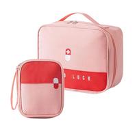 Shurhome 2Pieces Efficiently Designed Supply Holder Medicine Storage Bag Oxford Cloth Texture Crisis Care Case for Outdoor Hiking Crisis Clinical Bag