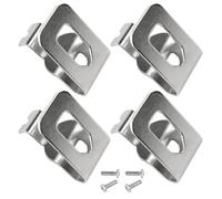 Shurhome 4Pcs Industrial Wall Mounted Drill Clip Hooks, Space Saving Tool Storage for Workshop Garage N086039 Garage Workshop Wall Storage