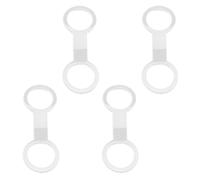 Shurhome 4Pcs Silicone Snorkels Strap Keeper Dives Snorkeling Clip Retainer Attachments Snorkels Strap Keeper Tube Holder Diving Tube Holder Retainer Clip