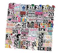 Shurhome 50PCS Class of Twenty Twenty Six Artifact Transfers Waterproof Art for Handicrafts Memory Books Graduation Party Garnishes Permanent Stereoscopic Senior