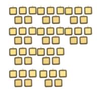 Shurhome 50PCS Multifunctional Square Stand Suitable for Jewelry Displaying 20mm Time Gemstones Alloy Texture Design Wedding Display Portable Base