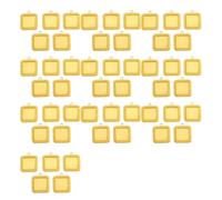 Shurhome 50PCS Multifunctional Square Stand Suitable for Jewelry Displaying 20mm Time Gemstones Alloy Texture Design Wedding Display Portable Base