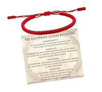 Shurhome Adjustable Lucky Red Rope Lightweight Comfort Fit for Daily Use Practical Nylon Wristband