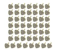Shurhome Antique Alloy Heart Jewelry Component for Necklace Decorations and Crafting Projects Multipurpose Alloy Keyring Decoration