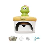 Shurhome Badge Press Machine with Sticker and Kits Creative Art Project Craft Kits Badges Maker Birthday Boys Girls Badge Maker Machine for Kids