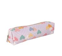 Shurhome Cartoon Leather Pen Bag, Water Pencil Case with Zipper for School Travel Essentials Student Pencil Bag