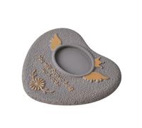 Shurhome Cements Animal Memorial Stone Outdoor Grave Marker with Personalizing Engraving for Backyard Garden Pet Loss Keepsakes Small Animal Memorial Marker