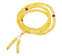 Shurhome Charm Smooth Prayer Beads Necklace Lightweight Rosary Beaded Jewelry for Mindfulness Rituals Beads Necklace