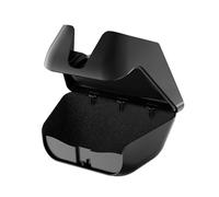 Shurhome Clip on Car Glasses Holder Stable Attachment Not Light Obstruction ABS Car Case Easy to Carry for Vehicle Press Button Unseen Sunglasses Holder Auto Storage for Vehicle