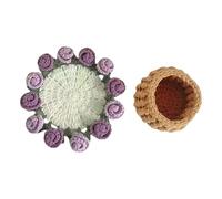 Shurhome Coasters Crochet Kits Starter Rose Bouquet for Craft Lovers Rose Bouquet