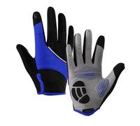 Shurhome Cycling Gloves with Vibrations Resist Pad Design Synthetic Leather Nonslip Palm for Outdoor Riding and Hiking High Bike Gloves