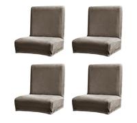 Shurhome Dining Chair Slipcovers Machine Washable Polyester Fabric Nonslip Designs for Home Decoration Chair Slipcovers for Home