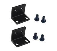 Shurhome Duty Metal / 90 Degree Black Right Angled Corner Brace Bracket Joint Furniture Shelf for Frame Box Sound Equipment Mount