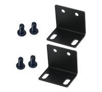 Shurhome Duty Metal / 90 Degree Black Right Angled Corner Brace Bracket Joint Furniture Shelf for Frame Box Sound Equipment Mount