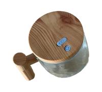 Shurhome Electric Glass Coffee Mugs Auto Stirring Portable USB Rechargeable Quiet Motor Beverage Mixer for Travel Electric Stirring Cup