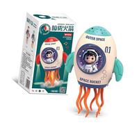 Shurhome Electric Spaceship Dancing Toy with Light Projection Music Automatic Obstacle Avoidance Toy Kids Party Birthday Gift Interactive Obstacle Avoidance Musical Dancing with LED Light