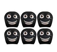 Shurhome Frogs Cartoon Car Headrest Covers Soft Polyester Humor Decor with Easy Installation for Vehicles Funny Car Accessories for Family