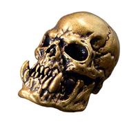 Shurhome Handcrafted Skull Fang Charm Copper Metal Gothic Jewelry Piece for Keychains Paracord Decoration and Gift Ideas Edgy Fashion Jewelry