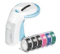 Shurhome Handheld Manual Label Maker E975 Labelling Device Portable Embossing Device for Labels Kitchen Items Print Prices Label Printer