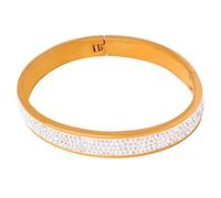 Shurhome Inspired Mud Diamonds Spring Clasp Bangle Perfect for Summers Outfits and Special Occasions Steel Mud Diamonds Bracelets