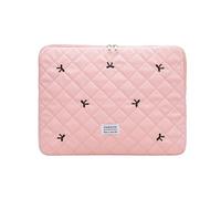 Shurhome Laptop Sleeve Lovely Laptop Case Travel Carrying Laptops Bag Colorful Bows Laptops Protective Cover for 15-17in Notebook Computer Protect Case Pouches
