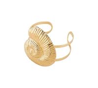 Shurhome Minimalist Coastal Inspired with Shell and Starfishes Motifs Comfortable Fit for Everyday or Holiday Outfits Adjustable Open Bangle for Women