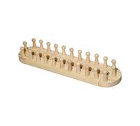 Shurhome Multifunctional Wood Knitting Machine Easy Assembly for Weaving Crocheting Blankets Adjustable Wooden Tool with Stick for Weaving Scarves Bags Craft Projects