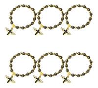Shurhome Multiple Use Patron Wing Bangle Set Nonallergenic Beads for Spiritual Instances Nonallergenic Meet Charm Bangle Set