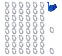 Shurhome Multipurpose Rotating Curtain Hole Puncher with 50Pcs Eyelet Rings Easy Installation for Household Upgrades Manual Hole Hit
